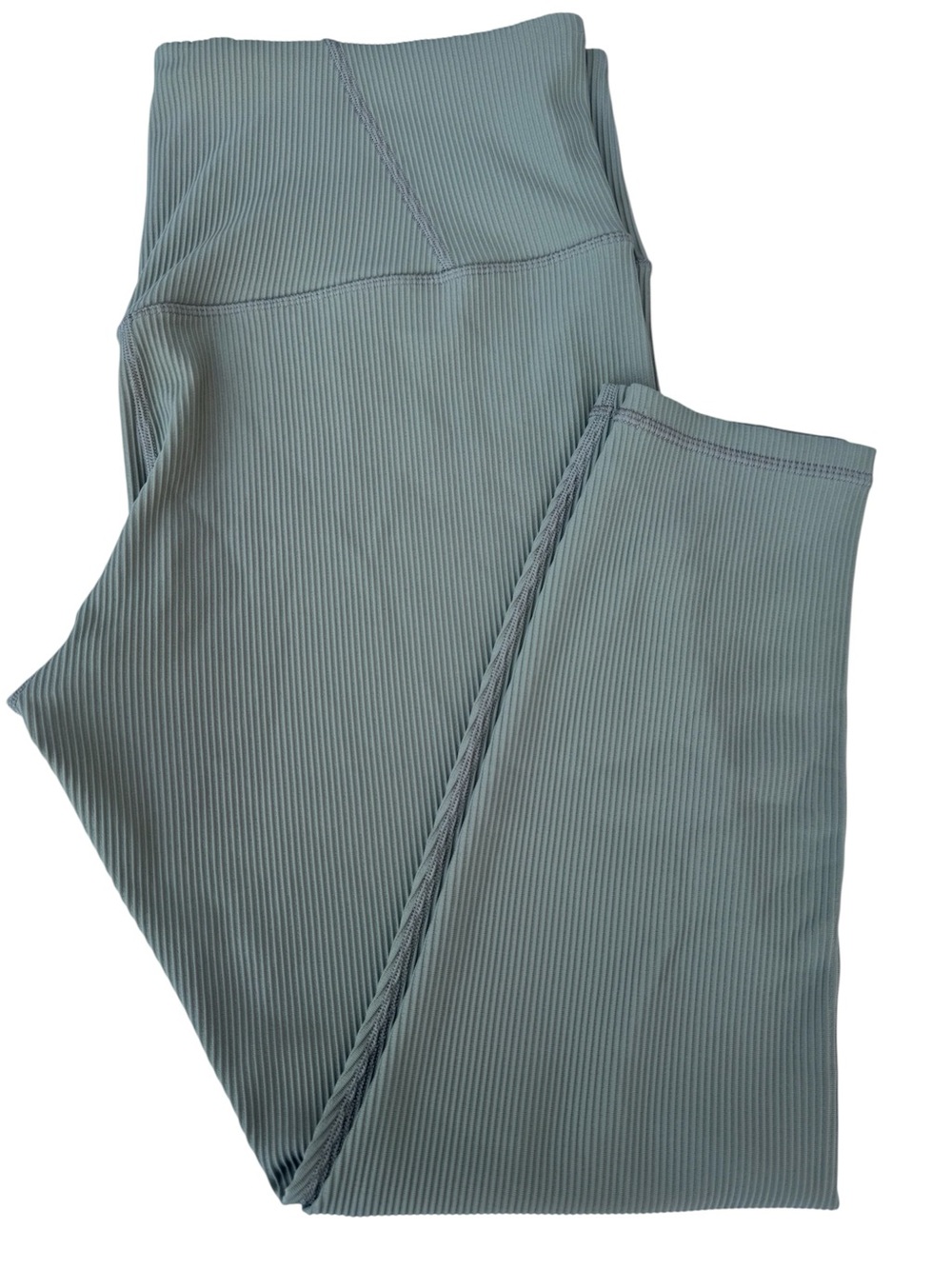 Athleta Salutation Rib Jogger 2X Plus Size Sage Green High Rise Athleisure Pants